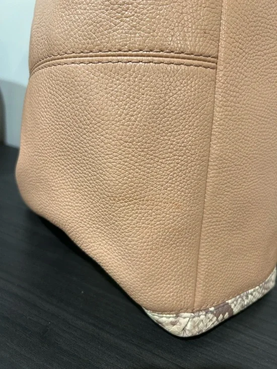 Coach Lexy SV Nude Pink Multi Snake Leather Shoulder Bag EUC - Picture 9 of 14